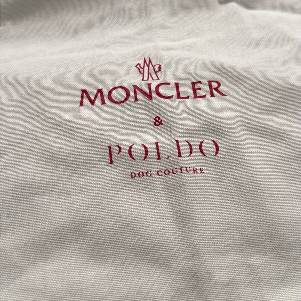 Moncler & Poldo Dog Couture White Fabric